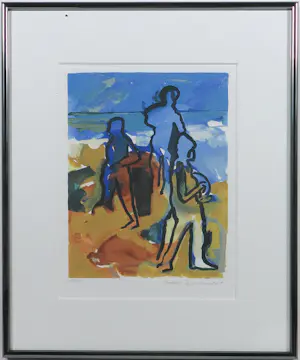 Michel van Overbeeke - Jan Sierhuis, en anderen! SET van 8 kleine ingelijste werken kopen? Bied vanaf 100!