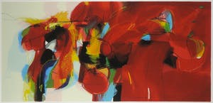 Pieter Vermeulen - Zeefdruk, Rood geschikt - Ingelijst (Groot) kopen? Bied vanaf 70!