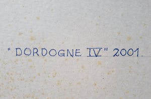 Jan Commandeur - Dordogne, gemengde techniek (mooi ingelijst, groot) kopen? Bied vanaf 295!