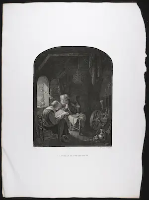 Niet of onleesbaar gesigneerd - Lot van vier kopergravures, Voorstellingen van grote meesters kopen? Bied vanaf 1!