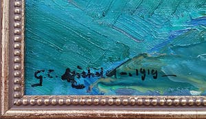 George C. Michelet - Bouquet de roses impressionniste kopen? Bied vanaf 320!