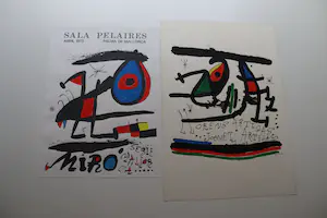 Joan Miro - Lot van twee, Litho van Miro en offset van Miro kopen? Bied vanaf 125!