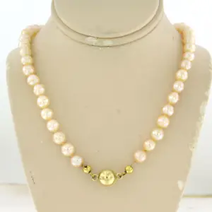 14k geelgouden slot aan een parelcollier – 22.1 gram – 45 cm kopen? Bied vanaf 160!