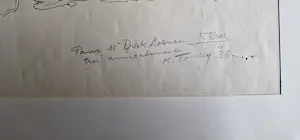 Tonny Kristians - Grote realistische INKT tekening "hert-achtigen" - 1924 - gesign kopen? Bied vanaf 60!