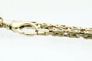 40 - Italiaanse 14 karaats geel-gouden "Konings" armband - kleiner model kopen? Bied vanaf 530!