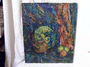 Riemko Holtrop - Expressionistisch stilleven verkocht voor € 79!