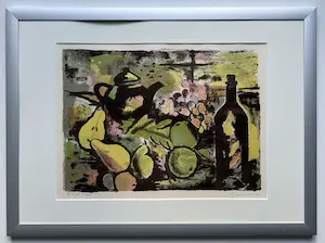 Jeanne Bieruma Oosting - handgesigneerde litho | 'De zwarte trekpot' (INGELIJST) kopen? Bied vanaf 1!