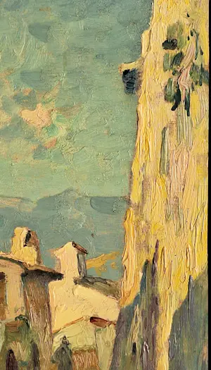 Willem Knip - Mediterraanse voorstelling - Dorpsgezicht kopen? Bied vanaf 185!