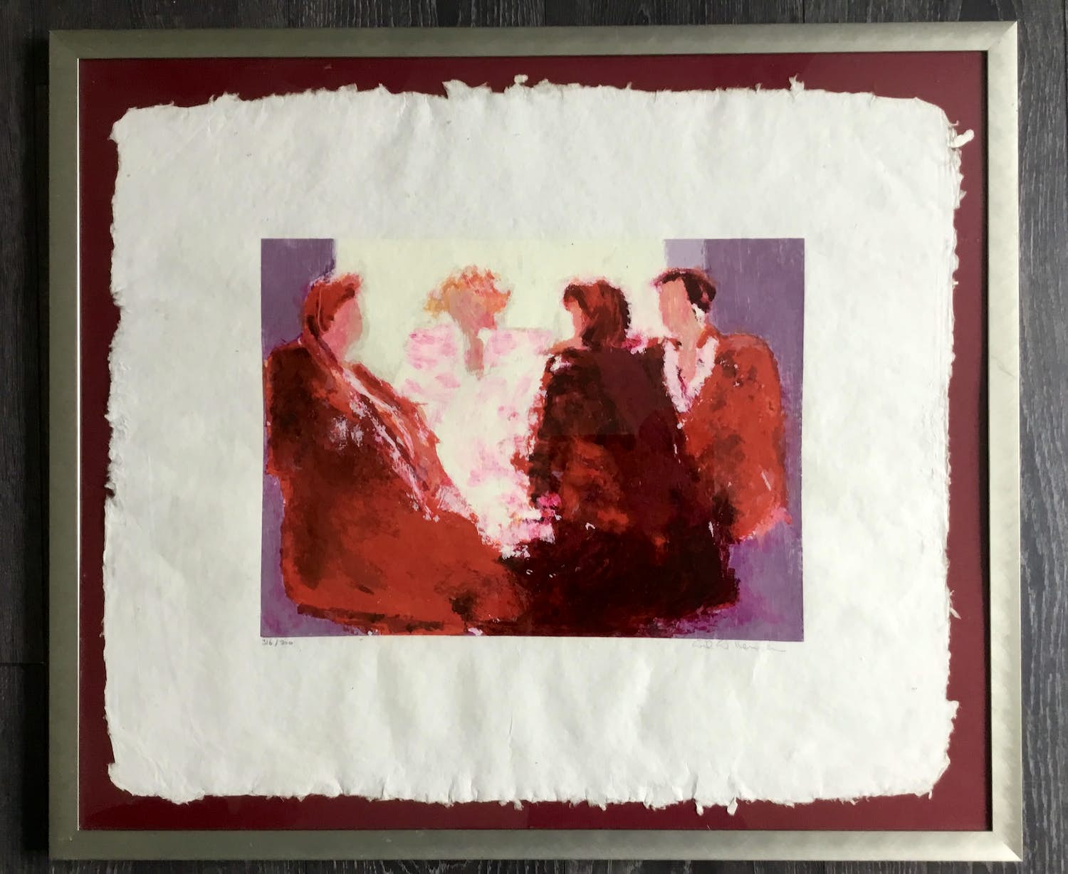 Wil Willemsen - “Pink Lady” op geschept papier. kopen? Bied vanaf 50!