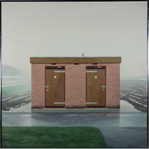 Rien Scholten - Acryl op doek, Zonder titel - Ingelijst kaufen? Bieten Sie von 120!