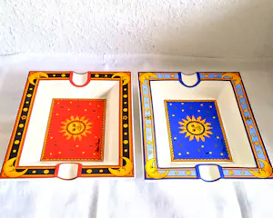 Paloma Picasso - 2 Aschenbecher Porzellan Sun Moon and Stars für Villeroy & Boch kopen? Bied vanaf 100!
