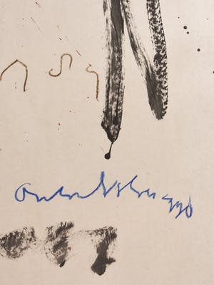 Anton Heyboer - 1, 2, 3, 4 - Groot, ingelijst en origineel werk kopen? Bied vanaf 750!