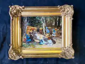 Gerbrand Frederik van Schagen - Picknicken in het bos vendu pour 190€ !