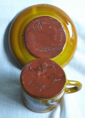 Freek Berends - 3x Espresso / Koffie kop en schotels - gesigneerd kaufen? Bieten Sie von 30!