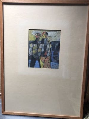 Dirkjan Ribbeling - originele tekening en aquarel 1967 kopen? Bied vanaf 50!