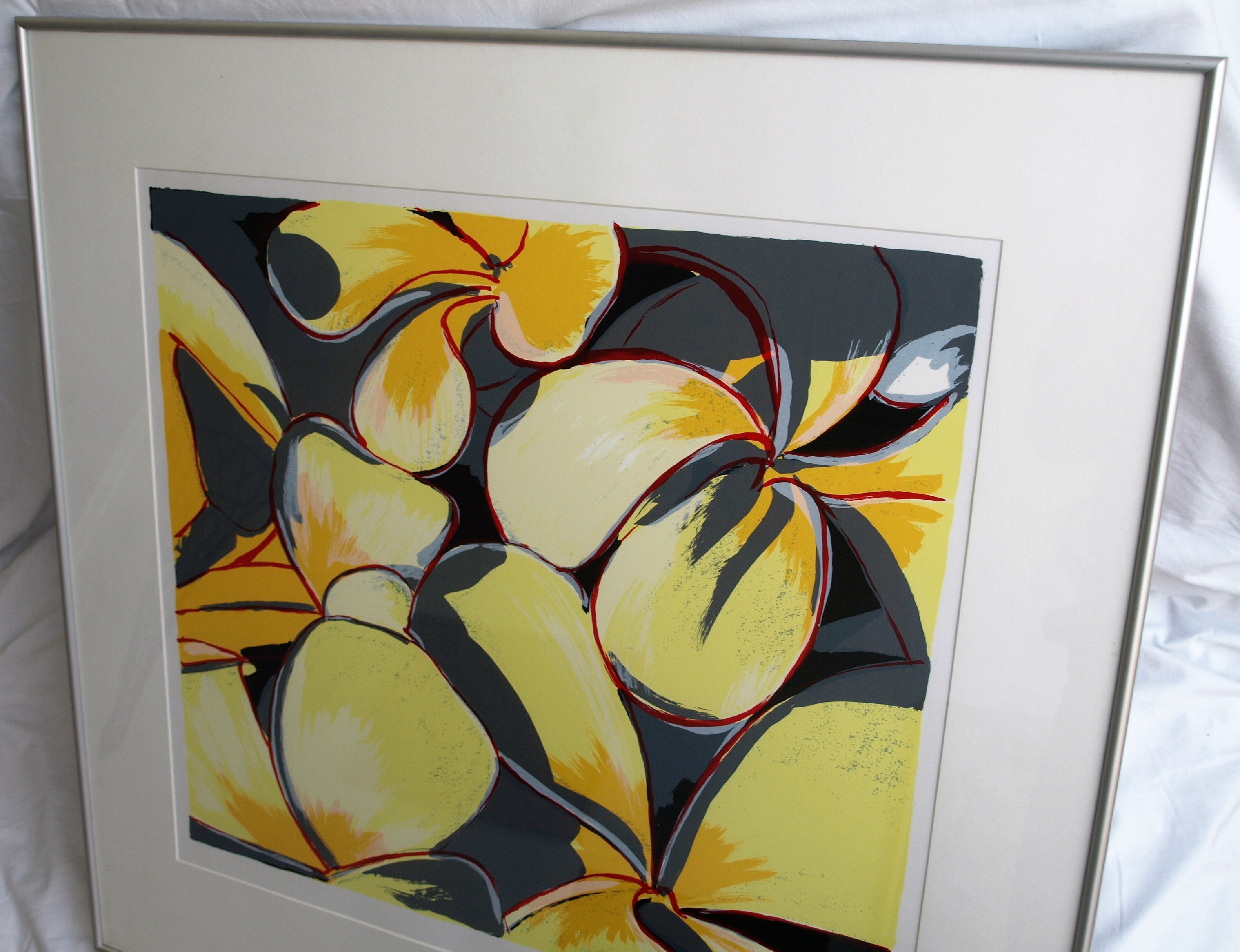 Frank Rosen - Zeefdruk , Boombloem - gesigneerd & ingelijst - 1996  kopen? Bied vanaf 50!