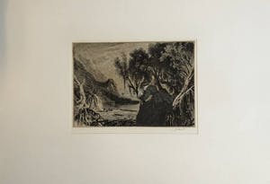 Ed Merk - Bewerkte collage van oude gravures -Sentiment II kopen? Bied vanaf 50!