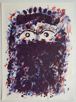 Jef Diederen - kleurenlitho - zonder titel - 1993 kopen? Bied vanaf 75!