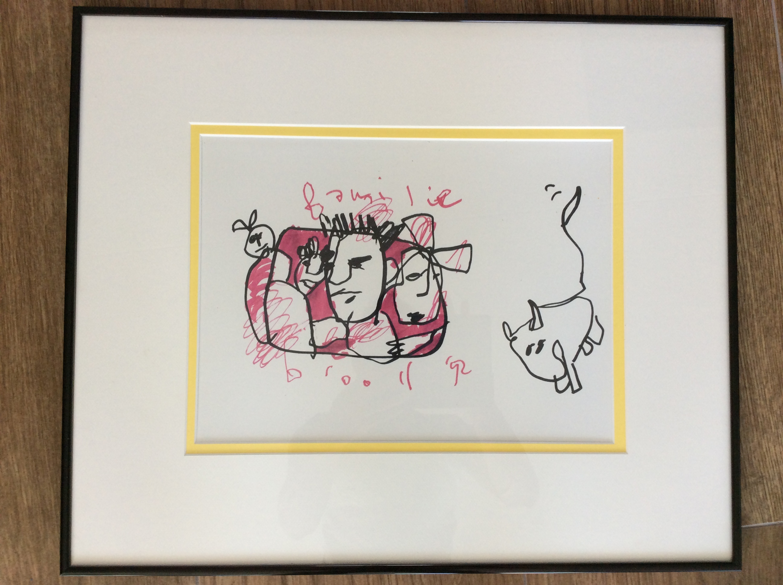 Herman Brood - Originele tekening: familie Brood kopen? Bied vanaf 275!