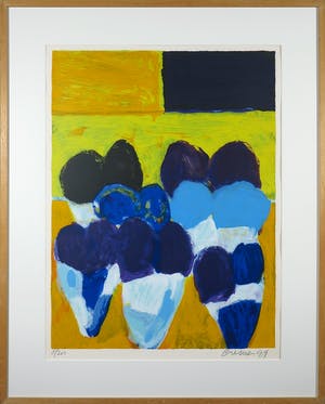 Jan Cremer - Zeefdruk, Tulpen 1 - Ingelijst (Groot) kopen? Bied vanaf 150!