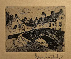 Eugene Lucker - Met Lücker naar Brugge - vijf etsen en twee aquatinten kopen? Bied vanaf 75!