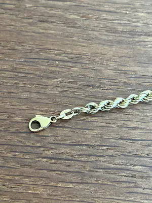 Elegante 14 karaat gouden koordarmband kopen? Bied vanaf 400!