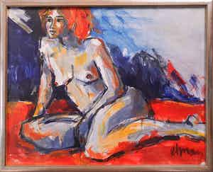Ton Etman - Naakt - Schilderij (Ingelijst) verkocht voor € 225!