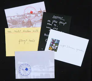 Joseph Beuys - Tentoonstellingscatalogus met postkaarten en zeefdruk op vilt, Beuys yn Fryslân kopen? Bied vanaf 60!