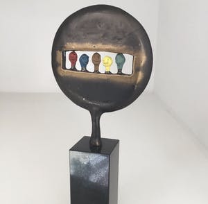 Corry Ammerlaan - Sculptuur “ Kijk in de toekomst ! “ kopen? Bied vanaf 75!