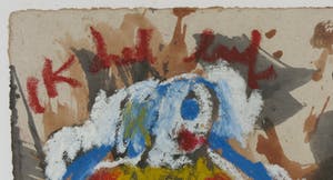 Anton Heyboer - Gemengde techniek op papier, Drieluik Ik geloof & Ik heb lief - Ingelijst kopen? Bied vanaf 900!