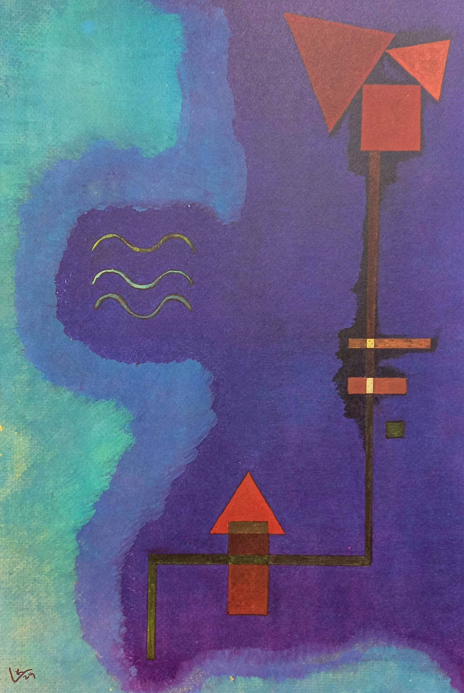 Wassily Kandinsky - Tirant sur le violet, dubbelpagina litho kopen? Bied vanaf 80!