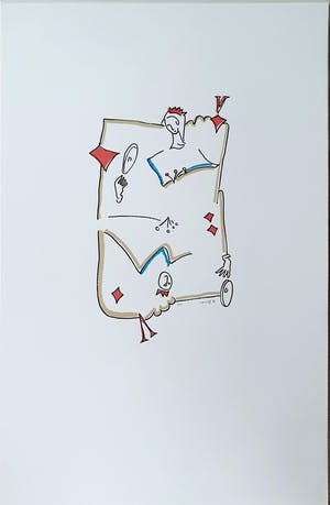 Hans Verweij - Luxe editie portfolio met 4 Litho's, een originele tekening en gedicht. kopen? Bied vanaf 95!