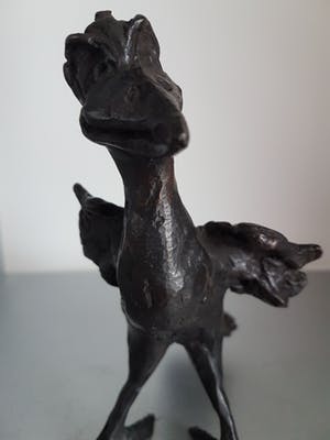 Brons (Onbekend) - Hennie van Leeuwen " Rare vogel " incl certificaat van echtheid kopen? Bied vanaf 150!