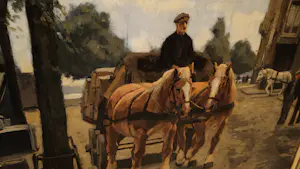 Gijsbertus van Overbeek - Paardenkoets in de haven kopen? Bied vanaf 4980!