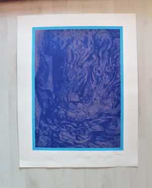 Ernst Fuchs - "Kopf eines Cherub" Siebdruck - Auflage von 200 - signiert kopen? Bied vanaf 280!