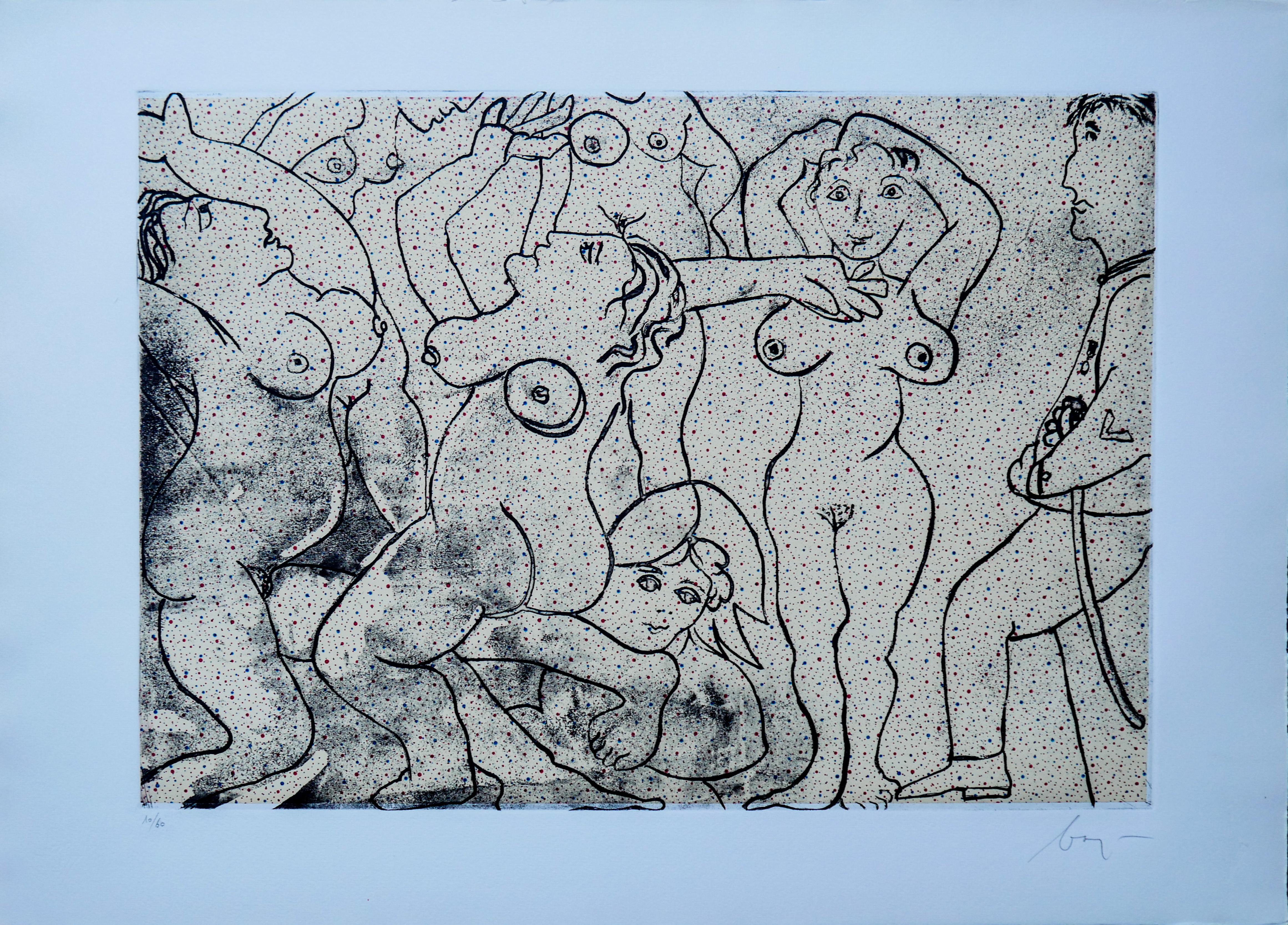 Enrico Baj - Zonder titel verkocht voor € 100!