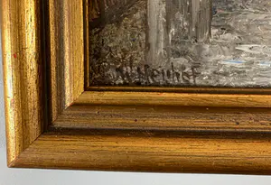 Walter Neuhof - Stadsgezicht met watergang kopen? Bied vanaf 60!