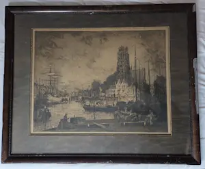 Martin van Waning - Gezicht op Dordrecht. kopen? Bied vanaf 39!
