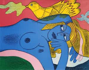 Corneille - L'oiseau jaune verkocht voor € 220!