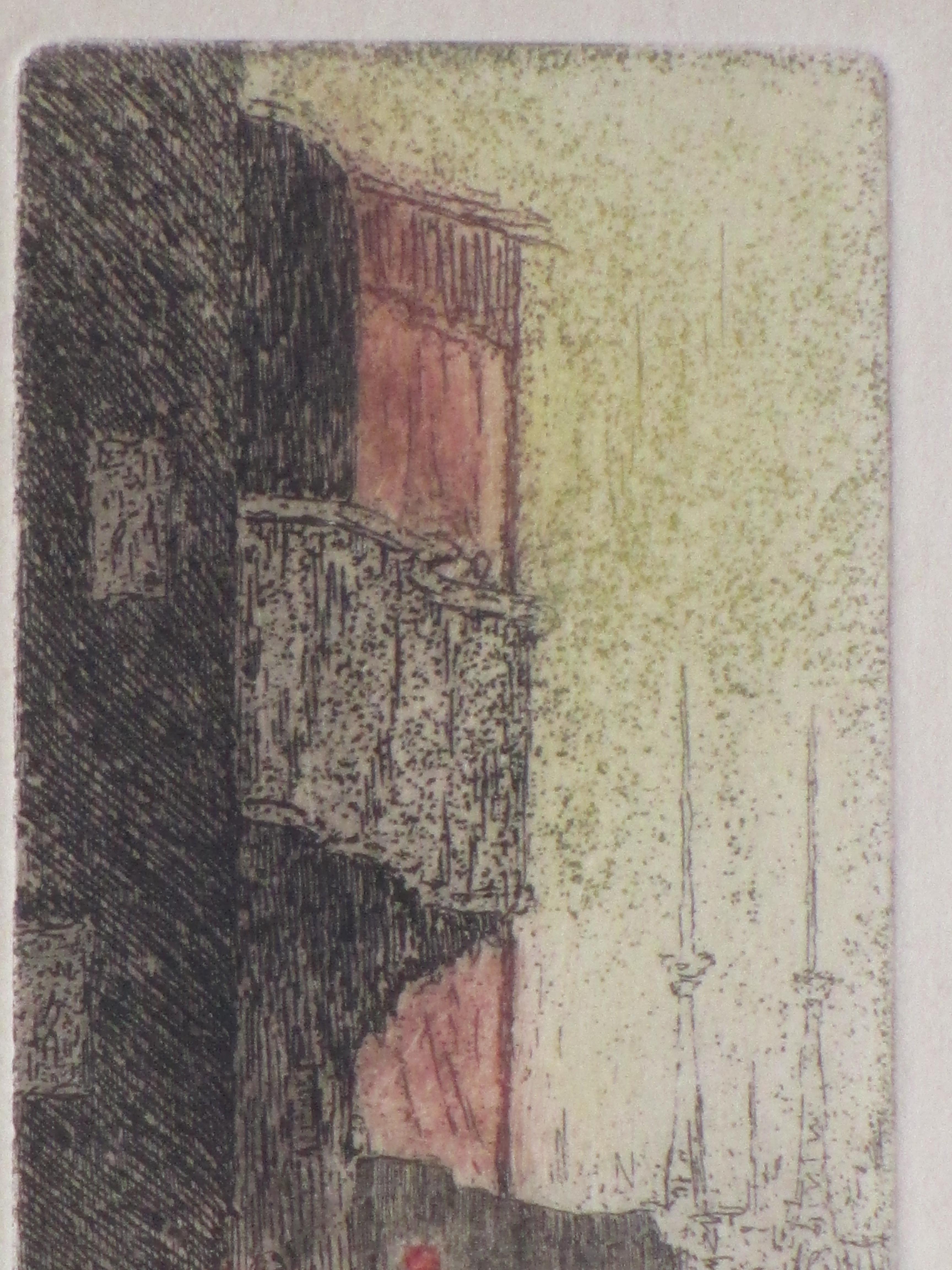 Johan Windhorst - Kerkinterieur te Gaino - Kleurets kopen? Bied vanaf 1!