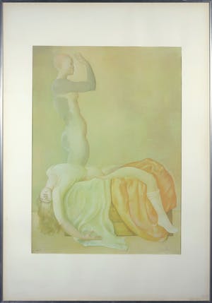 Leonor Fini - Litho, Zonder titel - Ingelijst (Groot) kopen? Bied vanaf 40!