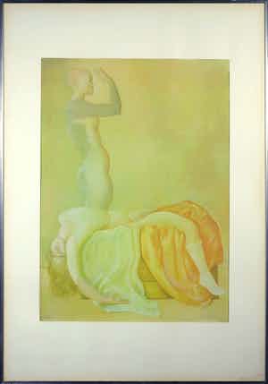 Leonor Fini - Litho, Zonder titel - Ingelijst (Groot) verkocht voor € 40!