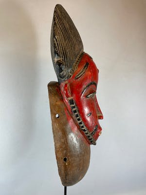 Bamun - Red Afrikaans Baule masker - Iv. Coast. kopen? Bied vanaf 65!
