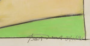 Bart Drost - Grote tekening in pastelkrijt, Zonder titel kopen? Bied vanaf 1!