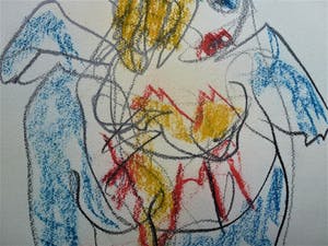 Anton Heyboer - Vrolijke kleurige danseres kopen? Bied vanaf 175!