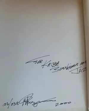 Rico d' Rozario - Miles Davis portret met tekening van Miles 1/125 kopen? Bied vanaf 300!