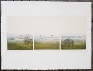 Elmar Gille - Rivierlandschap, aquatint ets kopen? Bied vanaf 65!