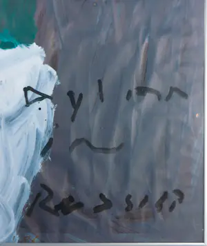 Titus Nolte - Gouache / acryl op papier, Dylan Thomas - Ingelijst kopen? Bied vanaf 120!