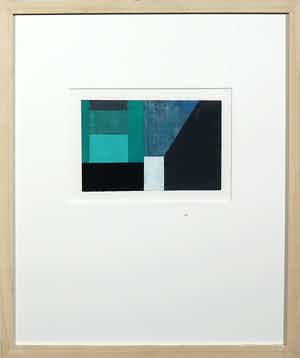 Henri Plaat - Gouache, Zonder titel - Ingelijst verkocht voor € 60!