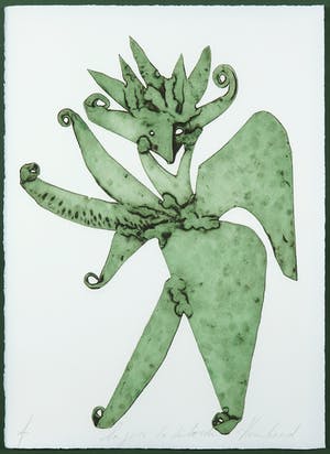 Reinhoud D'Haese - Aquatint metaaldruk, La joie la déborde - Ingelijst kopen? Bied vanaf 1!